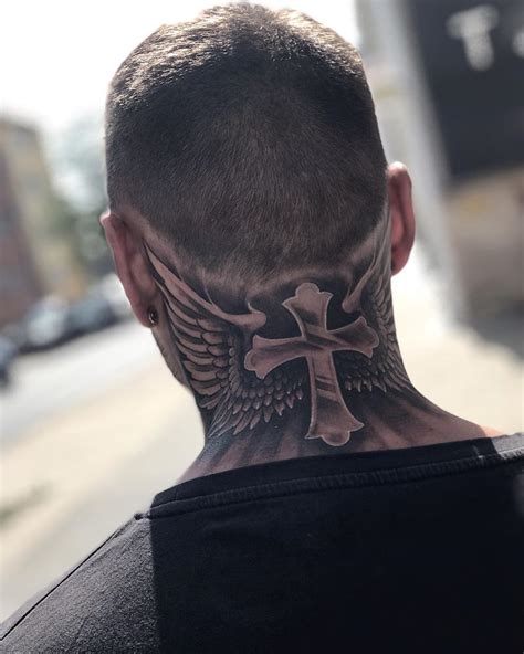 neck tattoos for men|religious neck tattoos for men.